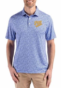 Pitt Panthers Blue Cutter and Buck Vault Pike Flora Big and Tall Polo