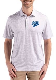 Pitt Panthers Grey Cutter and Buck Vault Pike Flora Big and Tall Polo