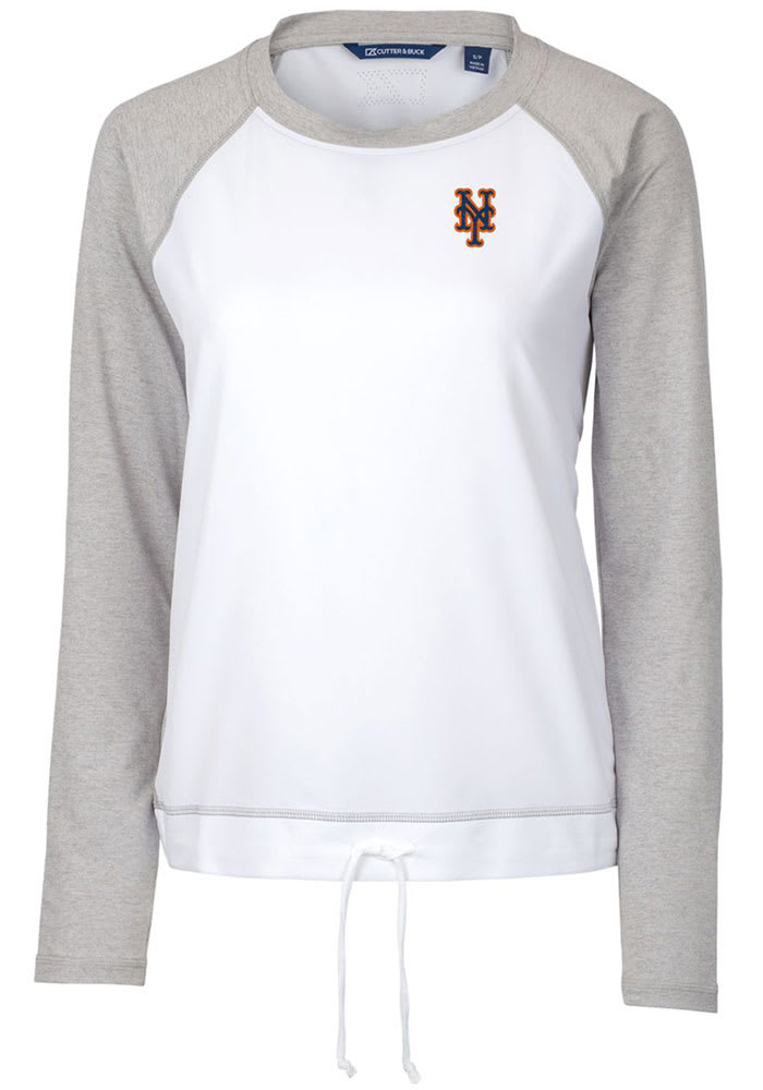Cutter and Buck New York Mets Womens White Response Lightweight Light Weight Jacket