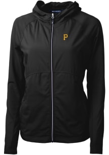 Cutter and Buck Pittsburgh Pirates Womens Black Adapt Eco Light Weight Jacket