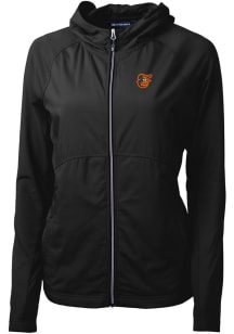 Cutter and Buck Baltimore Orioles Womens Black Adapt Eco Light Weight Jacket