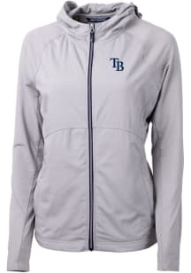 Cutter and Buck Tampa Bay Rays Womens Grey Adapt Eco Light Weight Jacket
