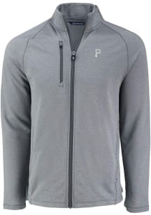 Cutter and Buck Pittsburgh Pirates Mens Grey Mono Pehastin Light Weight Jacket