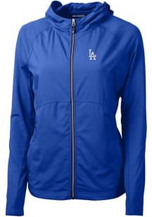 Cutter and Buck Los Angeles Dodgers Womens Blue Adapt Eco Light Weight Jacket