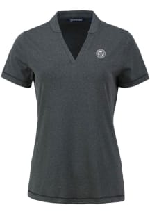 Cutter and Buck Washington Nationals Womens Black Mono Forge Short Sleeve T-Shirt