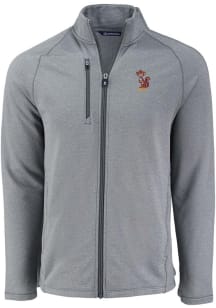 Mens Minnesota Golden Gophers Grey Cutter and Buck Vault Pehastin Light Weight Jacket