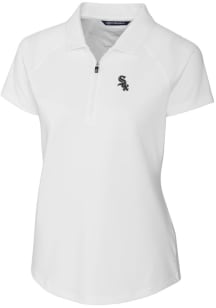 Cutter and Buck Chicago White Sox Womens White Forge Short Sleeve Polo Shirt