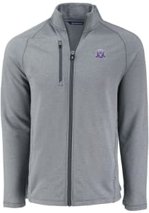 Mens Northwestern Wildcats Grey Cutter and Buck Vault Pehastin Light Weight Jacket