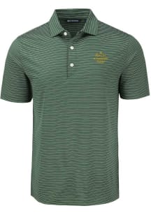 Cutter and Buck Notre Dame Fighting Irish Mens Green Champion Forge Eco Fine Line Short Sleeve P..