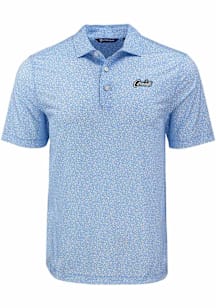 Cutter and Buck UCF Knights Mens Blue Citronaut Pike Flora Short Sleeve Polo