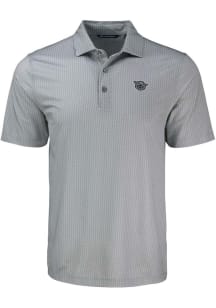 Cutter and Buck Cincinnati Bearcats Mens Grey Vault Pike Shadow Check Short Sleeve Polo