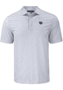 Cutter and Buck Cincinnati Bearcats Mens Grey Vault Pike Flora Short Sleeve Polo