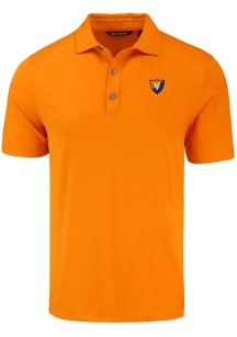 Mens Illinois Fighting Illini Orange Cutter and Buck Vault Forge Recycled Short Sleeve Polo Shir..