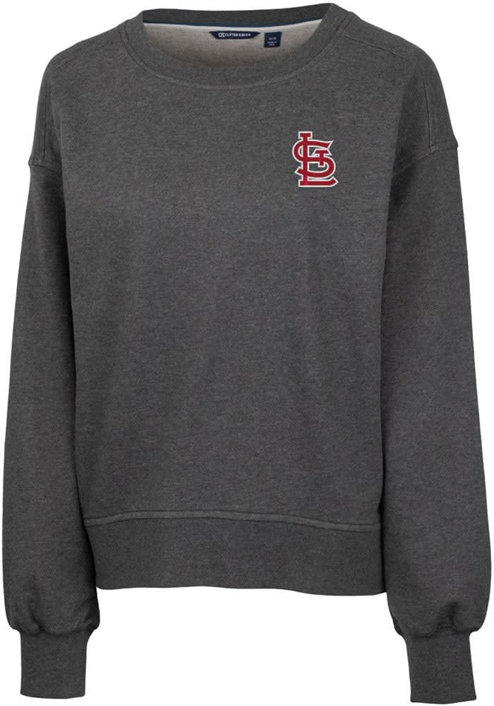 St Louis Cardinals Womens Red Julie Comfy Cord Crew Sweatshirt