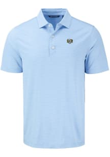 Cutter and Buck North Carolina Tar Heels Mens Blue Vault Forge Eco Fine Line Short Sleeve Polo