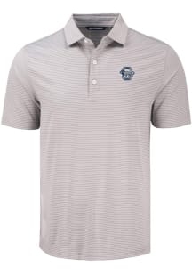 Mens Penn State Nittany Lions Grey Cutter and Buck Vault Forge Eco Fine Line Short Sleeve Polo S..