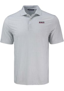 Cutter and Buck Texas Tech Red Raiders Mens Grey Vault Pike Diamond Dot Short Sleeve Polo