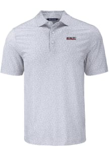 Cutter and Buck Texas Tech Red Raiders Mens Grey Vault Pike Flora Short Sleeve Polo