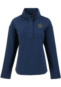 Cutter and Buck Notre Dame Fighting Irish Womens Navy Blue Champion Hunts Point Qtr Zip