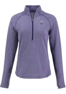 Womens Northwestern Wildcats Purple Cutter and Buck Vault Pehastin Qtr Zip