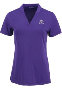 Cutter and Buck Northwestern Wildcats Womens Purple Vault Forge Short Sleeve T-Shirt