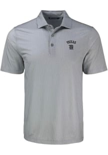 Cutter and Buck Texas Rangers Grey City Connect Shadow Check Big and Tall Polo