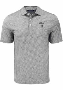 Cutter and Buck Texas Rangers Black City Connect Pike Diamond Dot Big and Tall Polo