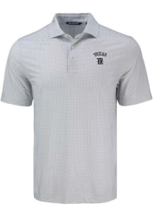 Cutter and Buck Texas Rangers Grey City Connect Pike Diamond Dot Big and Tall Polo