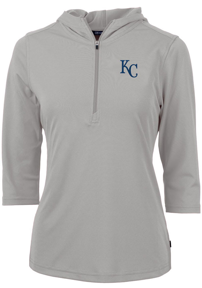 Cutter and Buck Kansas City Royals Womens Virtue Eco Pique Hoodie