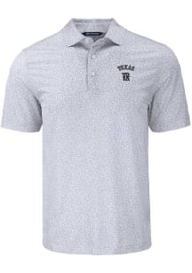 Cutter and Buck Texas Rangers Grey City Connect Pike Flora Big and Tall Polo