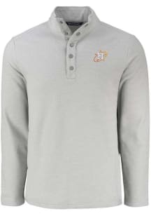 Cutter and Buck Houston Astros Mens Grey City Connect Hunts Point Long Sleeve Qtr Zip Pullover