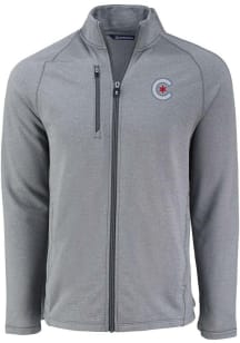 Cutter and Buck Chicago Cubs Mens Grey City Connect Pehastin Light Weight Jacket