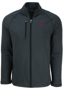 Cutter and Buck Cincinnati Reds Mens Black City Connect Pehastin Light Weight Jacket