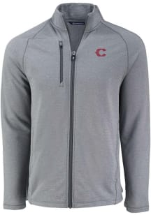 Cutter and Buck Cincinnati Reds Mens Grey City Connect Pehastin Light Weight Jacket