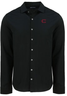 Cutter and Buck Cincinnati Reds Mens  City Connect Advantage Soft Pique Long Sleeve Dress Shirt