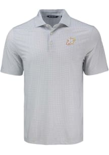 Cutter and Buck Houston Astros Mens Grey City Connect Pike Diamond Dot Short Sleeve Polo