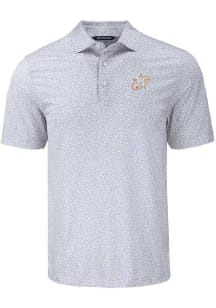 Cutter and Buck Houston Astros Mens Grey City Connect Pike Flora Short Sleeve Polo