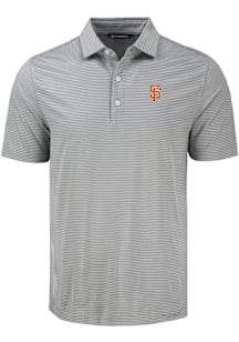 Cutter and Buck San Francisco Giants Mens Grey City Connect Forge Eco Fine Line Short Sleeve Polo