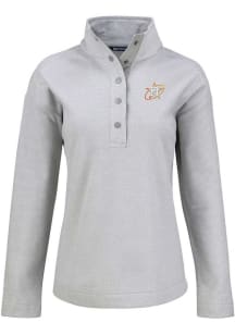 Cutter and Buck Houston Astros Womens Grey City Connect Hunts Point Qtr Zip