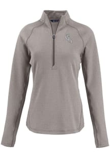 Cutter and Buck Chicago White Sox Womens Grey City Connect Pehastin Qtr Zip