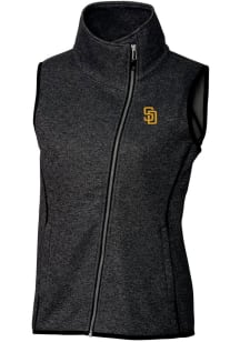 Cutter and Buck San Diego Padres Womens Grey Mainsail Vest