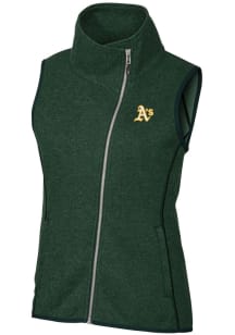 Cutter and Buck Oakland Athletics Womens Green Mainsail Vest
