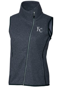 Cutter and Buck Kansas City Royals Womens Navy Blue Mainsail Vest