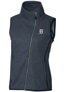 Cutter and Buck Detroit Tigers Womens Navy Blue Mainsail Vest