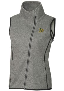 Cutter and Buck Oakland Athletics Womens Grey Mainsail Vest