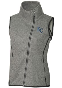 Cutter and Buck Kansas City Royals Womens Grey Mainsail Vest