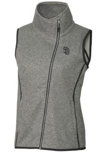 Cutter and Buck San Diego Padres Womens Grey Mainsail Vest