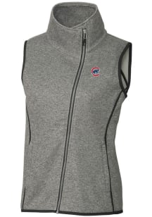 Cutter and Buck Chicago Cubs Womens Grey Mainsail Vest