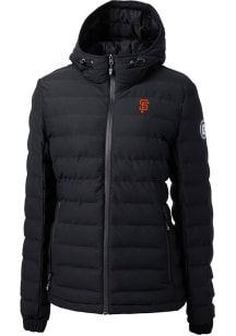 Cutter and Buck San Francisco Giants Womens Black Mission Ridge Repreve Filled Jacket