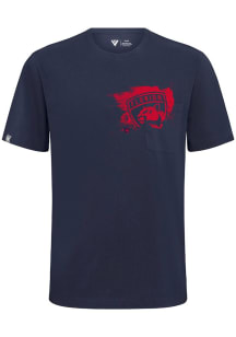 Levelwear Florida Panthers Navy Blue Focal Blasted Short Sleeve T Shirt